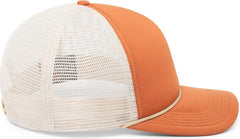 Pacific Headwear P782 Foamie Fresh Trucker Cap - Rust Khaki Rust - Burnt Orange Khaki / 7’’ - 7 7/8’’