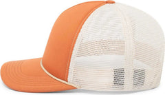 Pacific Headwear P782 Foamie Fresh Trucker Cap - Rust Khaki Rust - Burnt Orange Khaki / 7’’ - 7 7/8’’