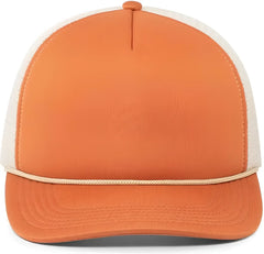 Pacific Headwear P782 Foamie Fresh Trucker Cap - Rust Khaki Rust - Burnt Orange Khaki / 7’’ - 7 7/8’’
