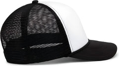 Pacific Headwear P782 Foamie Fresh Trucker Cap White Black Black White Black Black / 7’’ 7 7/8’’
