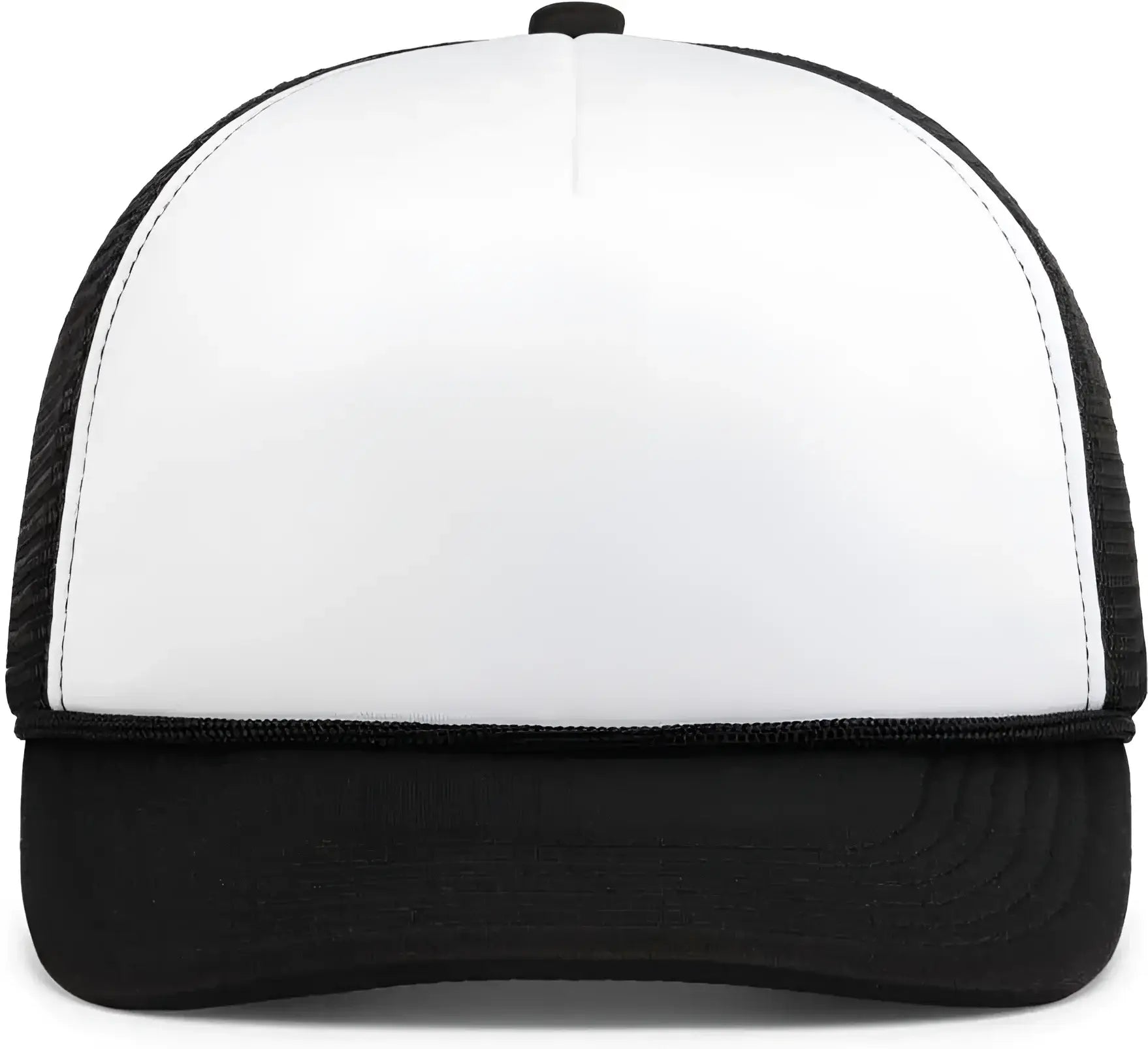 Pacific Headwear P782 Foamie Fresh Trucker Cap - White Black Black - White Black Black / 7’’ - 7 7/8’’
