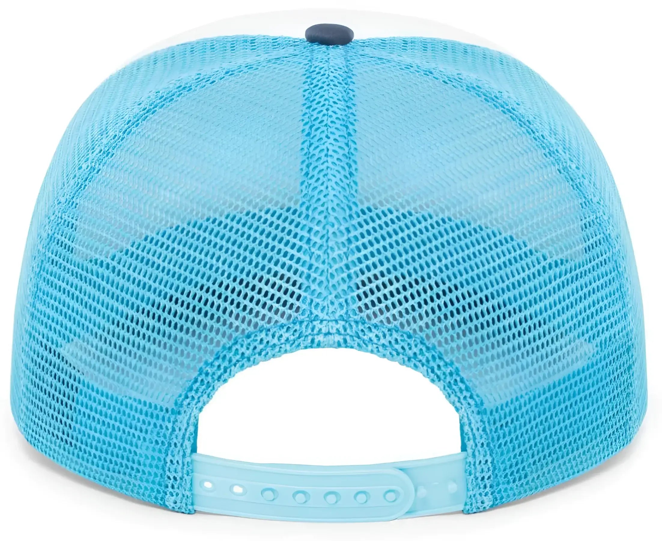 Pacific Headwear P782 Foamie Fresh Trucker Cap - White Bright Blue Navy - White Bright Blue Navy / 7’’ - 7 7/8’’