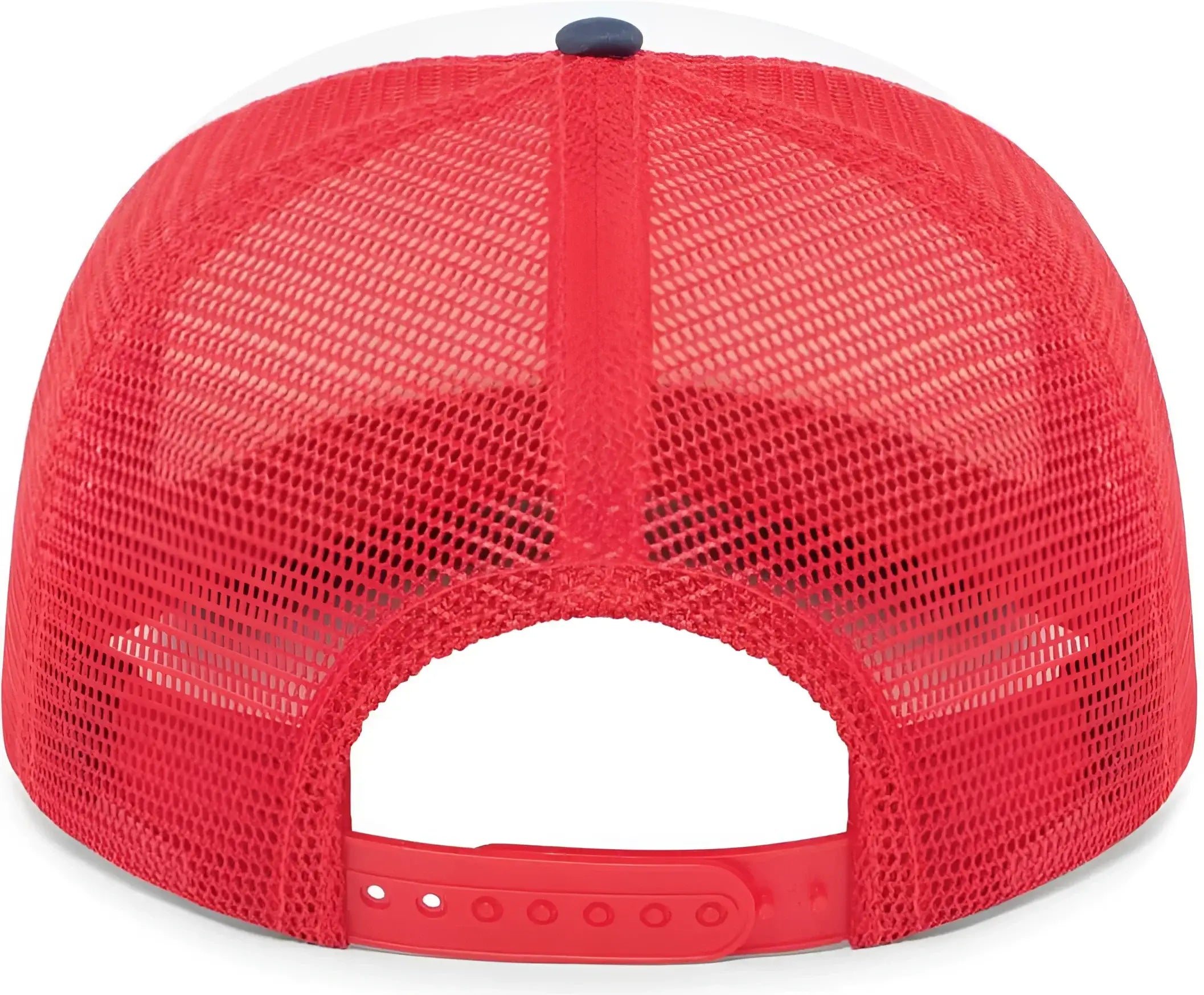 Pacific Headwear P782 Foamie Fresh Trucker Cap - White Red Navy - White Navy / 7’’ - 7 7/8’’