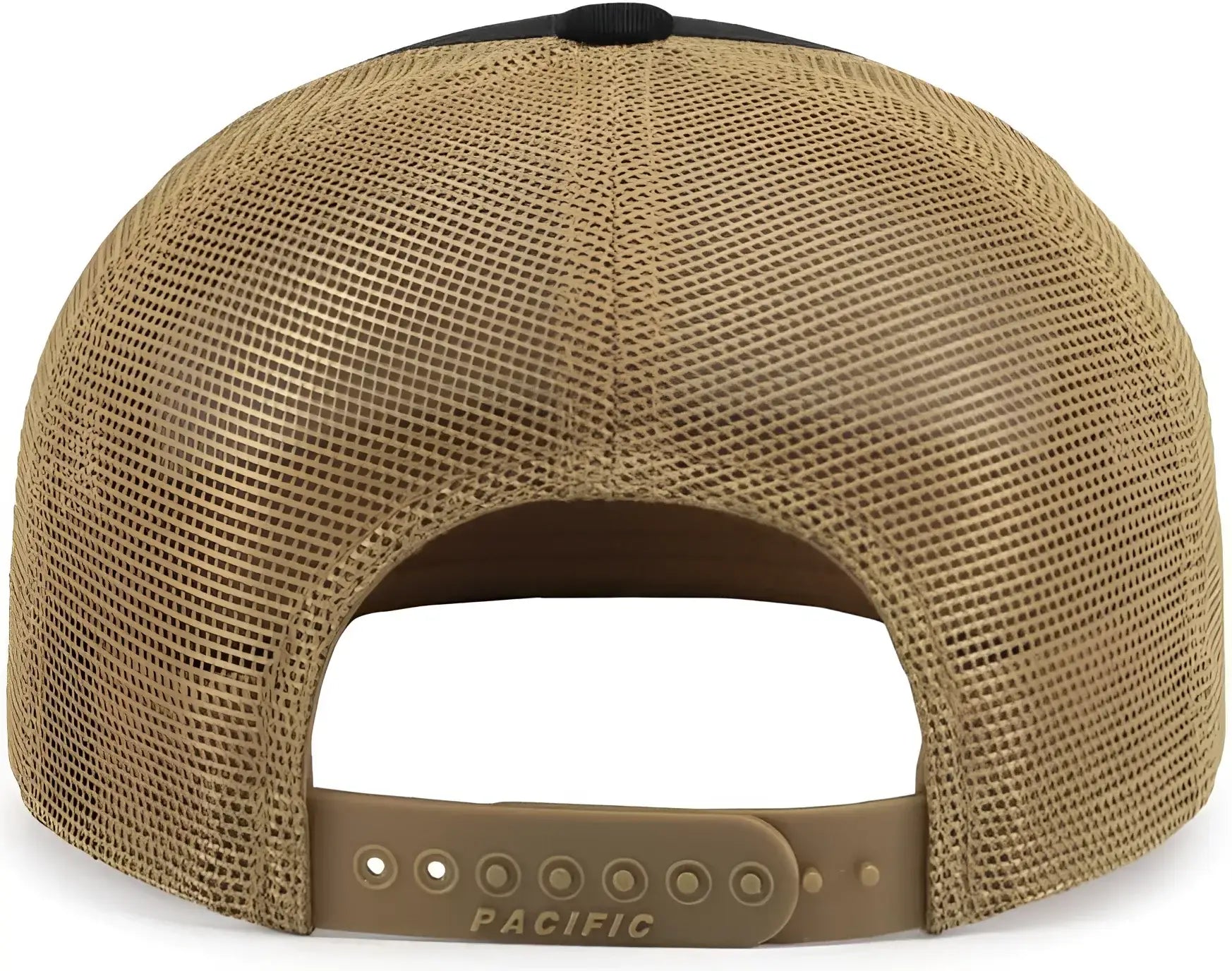 Pacific Headwear P787 6-Panel Arch Trucker Snapback Cap - Black Buck Black - Black Buck Black / 7’’ - 7 7/8’’
