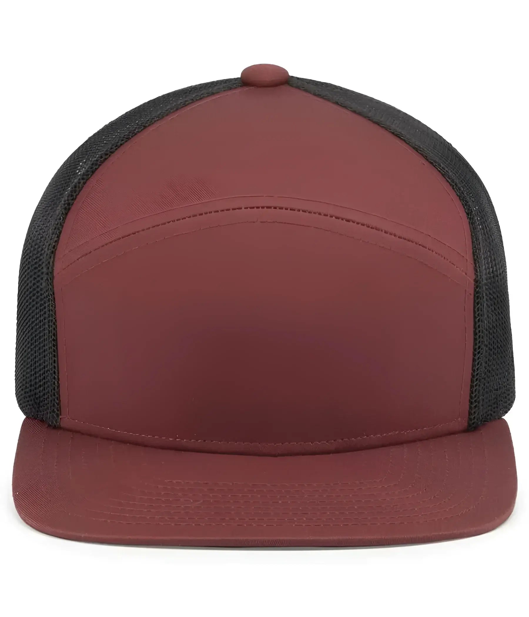 Pacific Headwear P787 6-Panel Arch Trucker Snapback Cap - Brick Lt Charcoal Brick - Brick Lt Charcoal Brick / 7’’ - 7