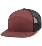 Pacific Headwear P787 6-Panel Arch Trucker Snapback Cap - Brick Lt Charcoal Brick - Brick Lt Charcoal Brick / 7’’ - 7
