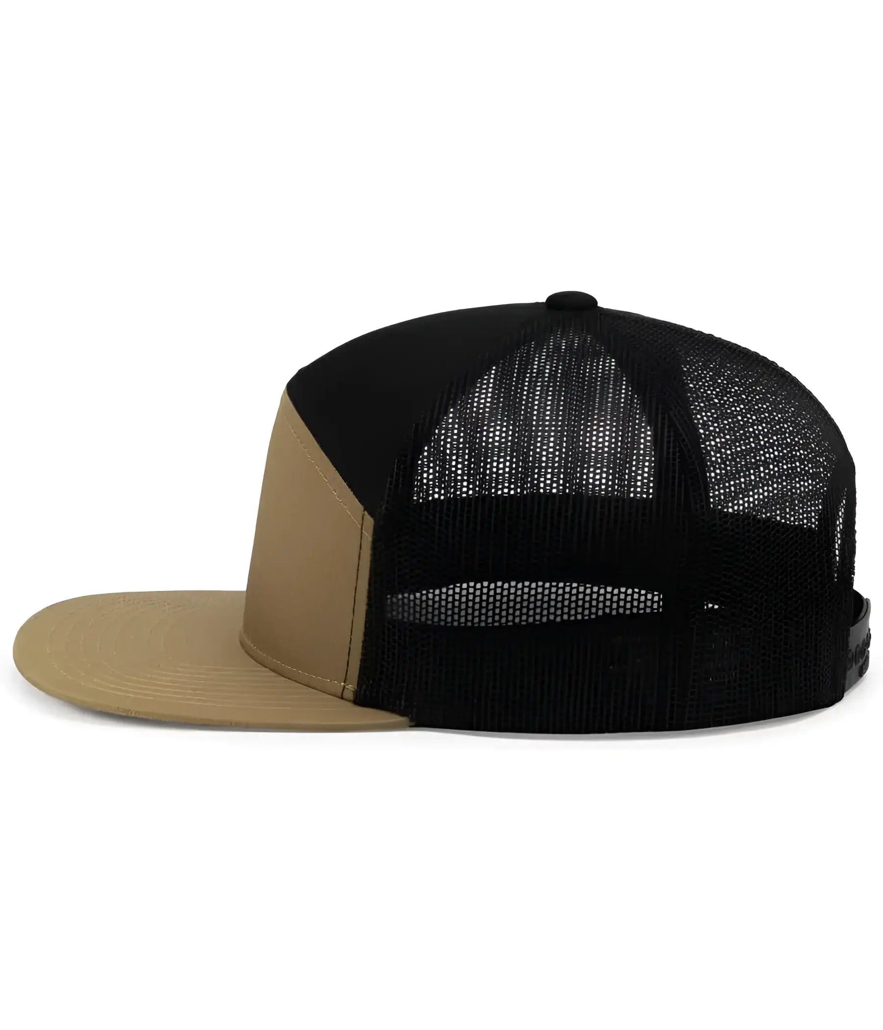 Pacific Headwear P787 6-Panel Arch Trucker Snapback Cap - Buck Black Buck - Buck Black Buck / 7’’ - 7 7/8’’