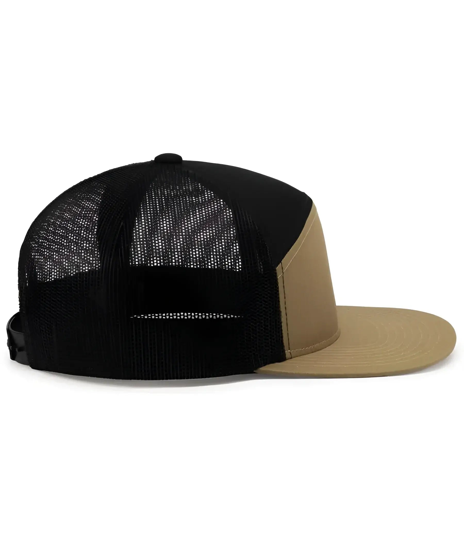 Pacific Headwear P787 6-Panel Arch Trucker Snapback Cap - Buck Black Buck - Buck Black Buck / 7’’ - 7 7/8’’