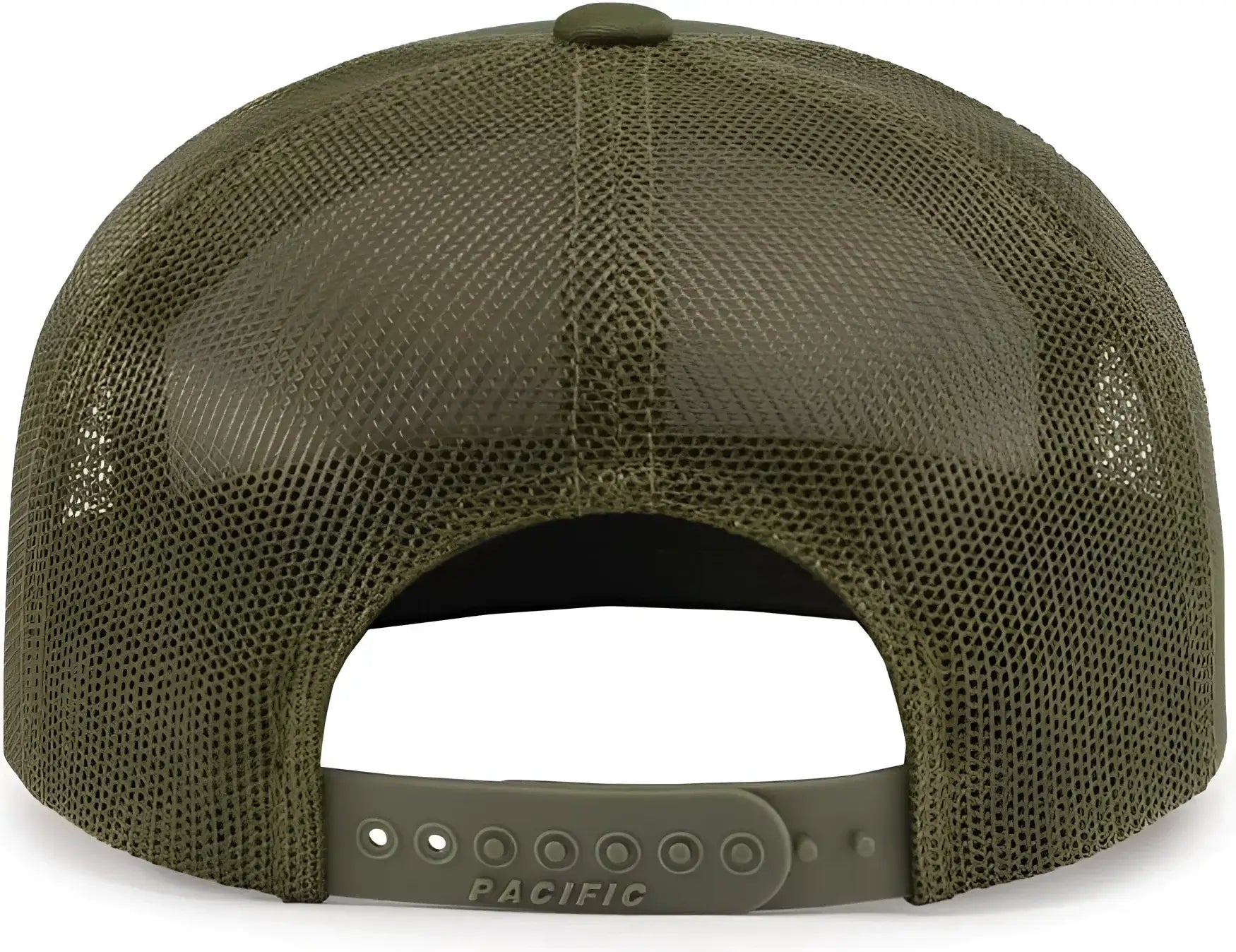 Pacific Headwear P787 6-Panel Arch Trucker Snapback Cap - Khaki Moss Khaki - Khaki Moss Khaki / 7’’ - 7 7/8’’