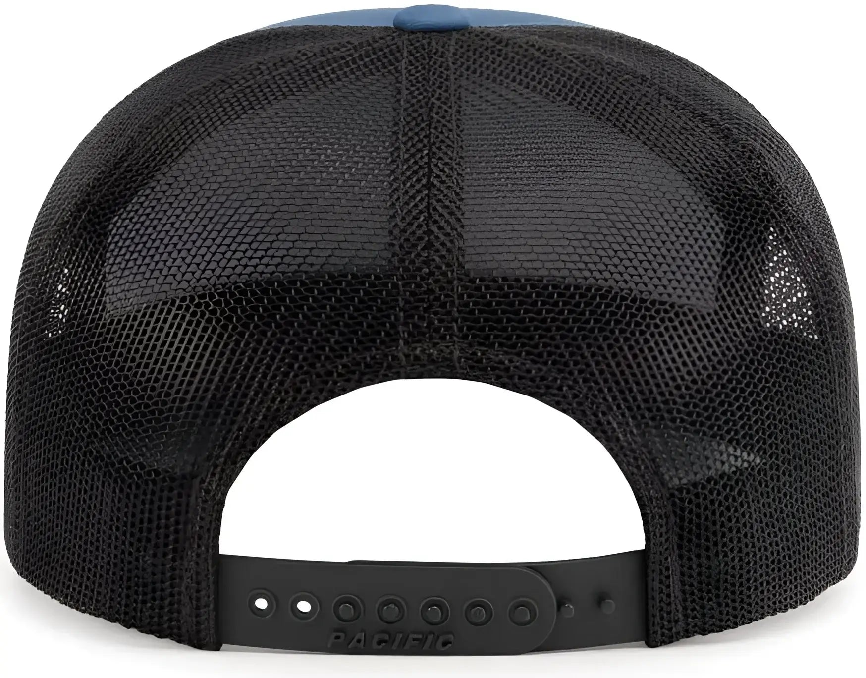 Pacific Headwear P787 6-Panel Arch Trucker Snapback Cap - Ocean Blue Lt Charcoal Ocean Blue - Ocean Blue Lt Charcoal