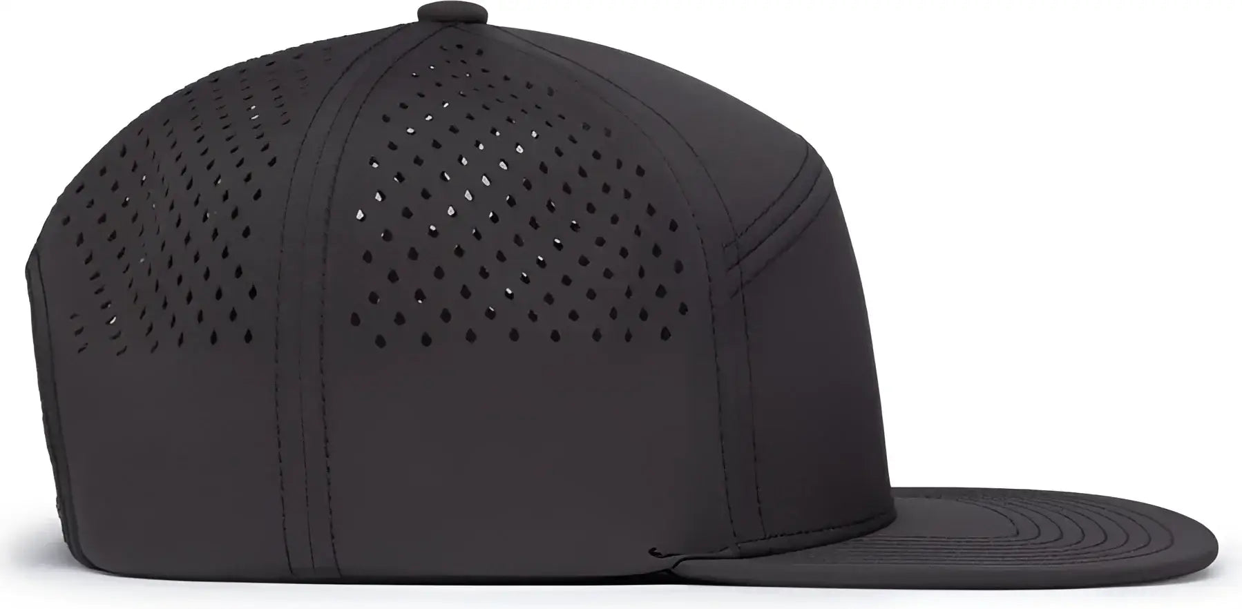 Pacific Headwear P788 Perforated 6-Panel Arch Cap - Charcoal - Charcoal / 7’’ - 7 7/8’’
