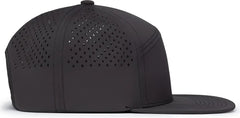 Pacific Headwear P788 Perforated 6 Panel Arch Cap Charcoal Charcoal / 7’’ 7 7/8’’