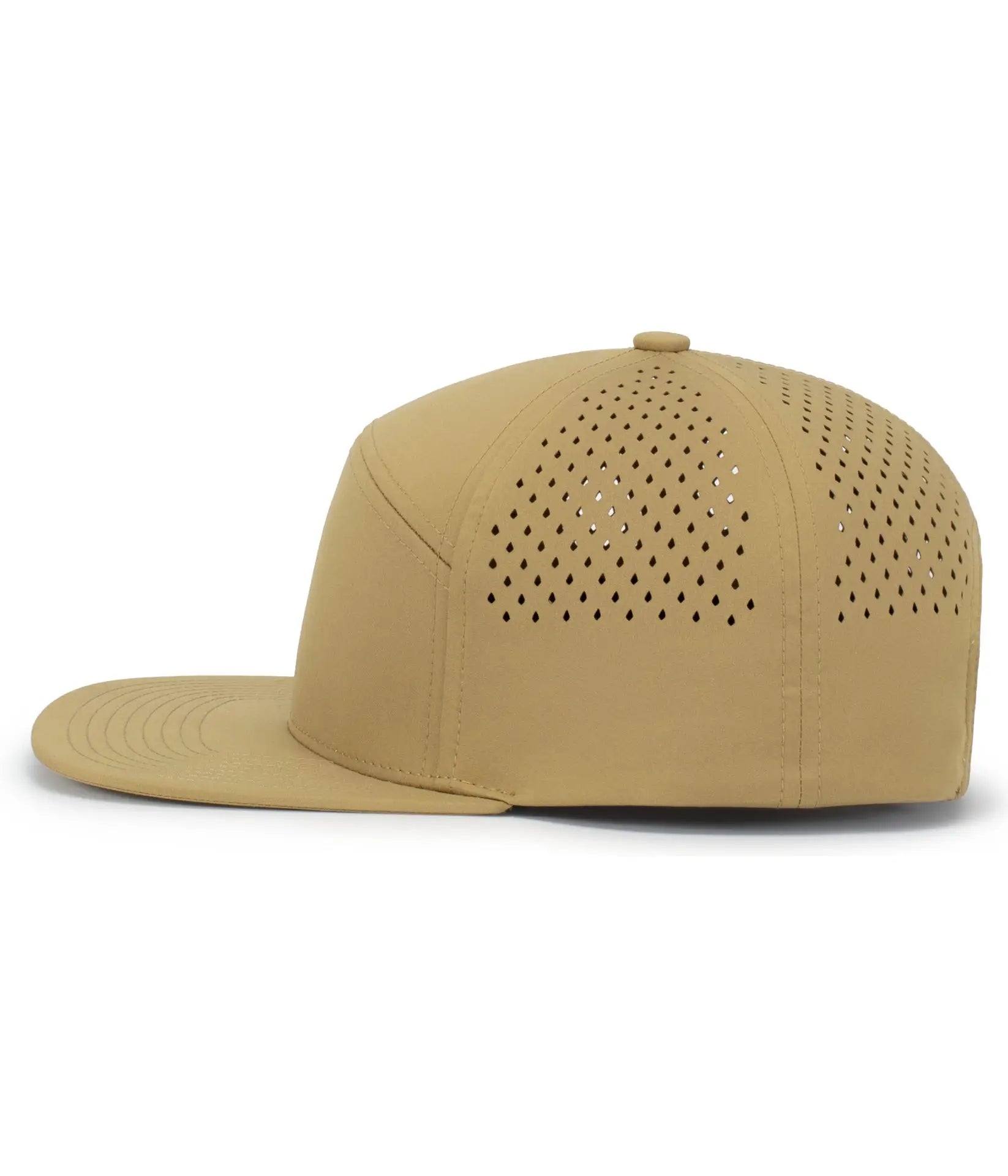 Pacific Headwear P788 Perforated 6-Panel Arch Cap - Coyote Brown - Coyote Brown / One Size Fits Most