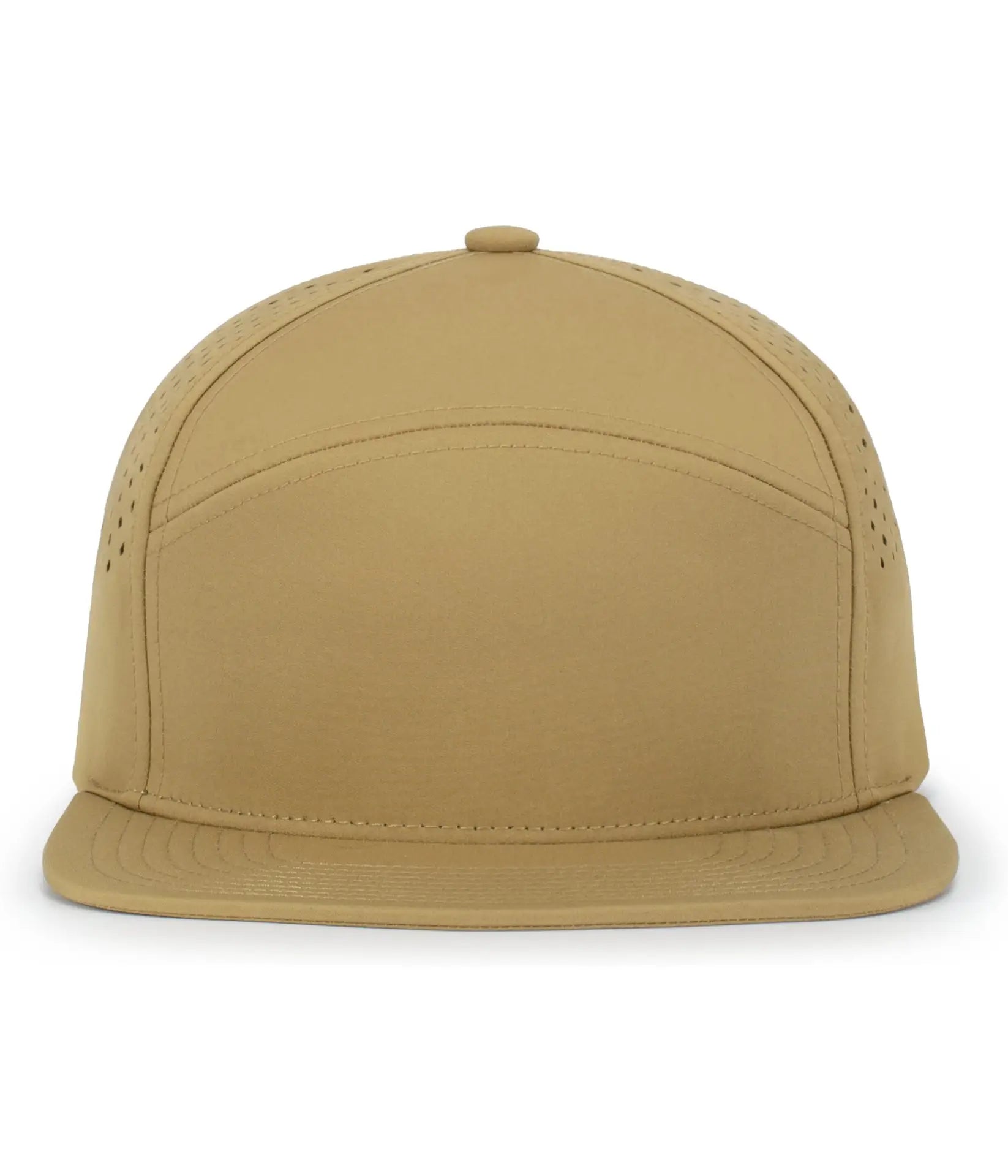 Pacific Headwear P788 Perforated 6-Panel Arch Cap - Coyote Brown - Coyote Brown / One Size Fits Most