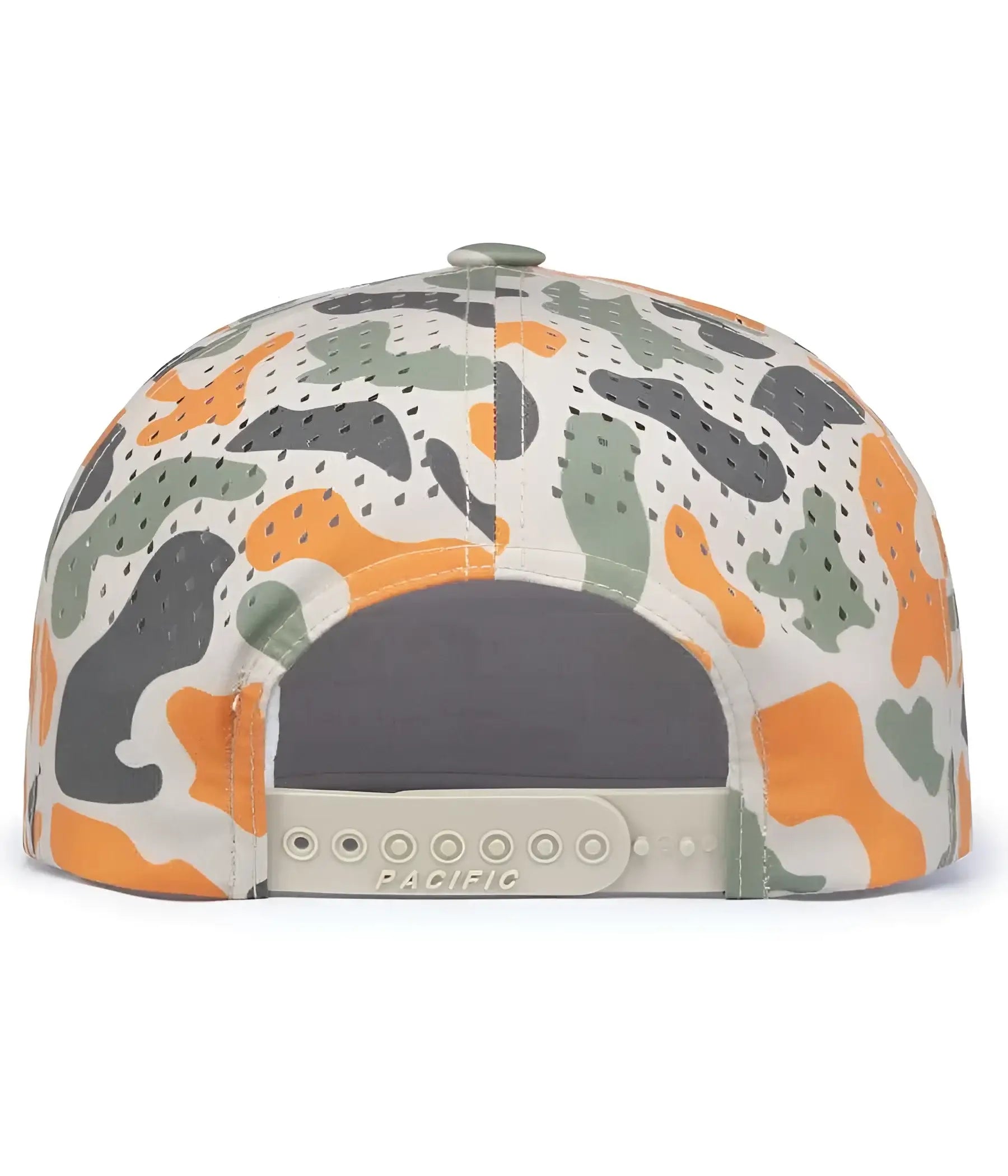 Pacific Headwear P788 Perforated 6-Panel Arch Cap - Khaki Blaze Camo Blaze Camo - Khaki Blaze Camo Blaze Camo / 7’’ - 7