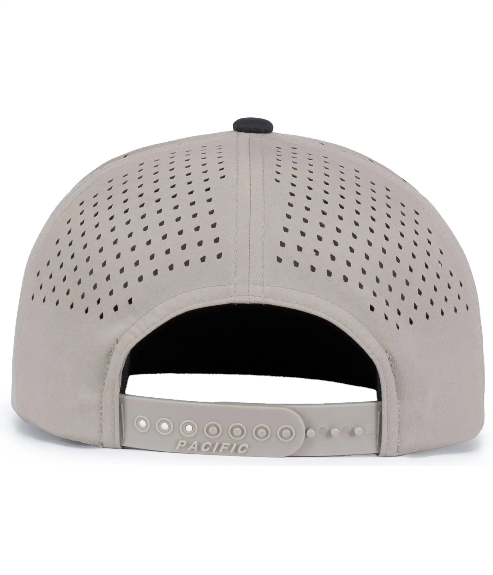 Pacific Headwear P788 Perforated 6-Panel Arch Cap - Mink Black - Mink Black / One Size Fits Most
