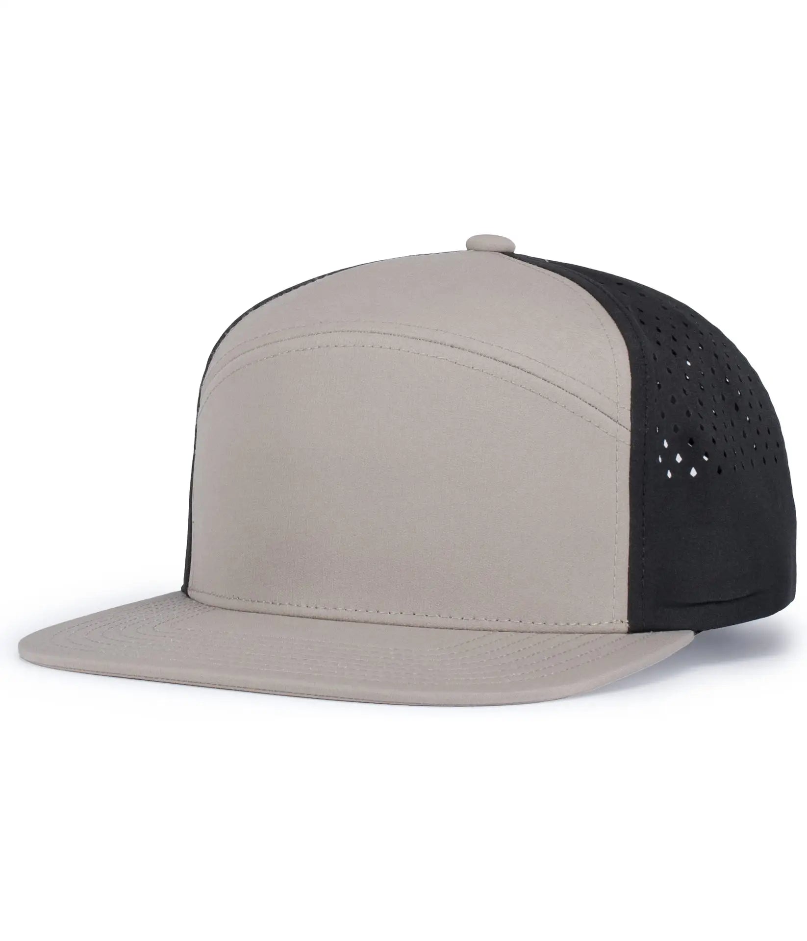 Pacific Headwear P788 Perforated 6-Panel Arch Cap - Mink Black Mink - Mink Black Mink / One Size Fits Most