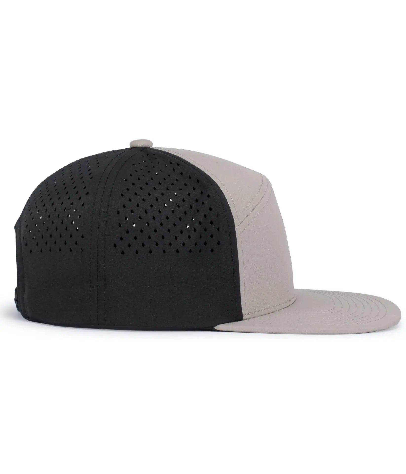 Pacific Headwear P788 Perforated 6-Panel Arch Cap - Mink Black Mink - Mink Black Mink / One Size Fits Most