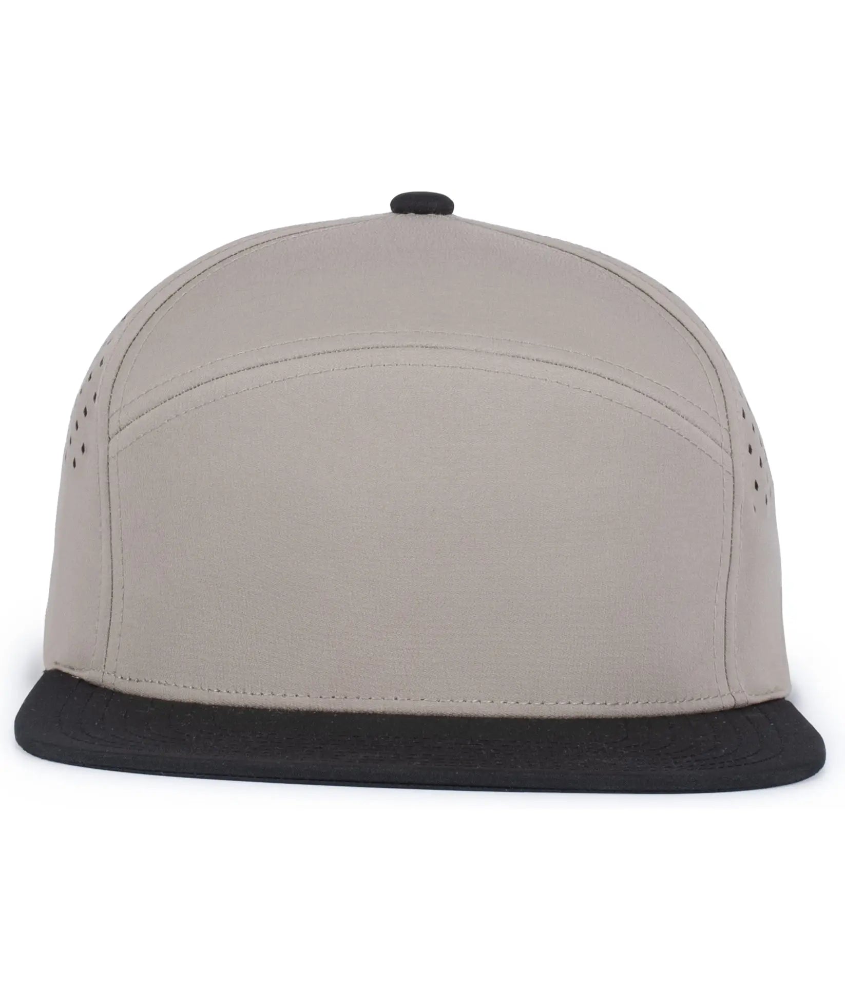 Pacific Headwear P788 Perforated 6-Panel Arch Cap - Mink Black - Mink Black / One Size Fits Most