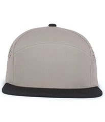 Pacific Headwear P788 Perforated 6-Panel Arch Cap - Mink Black - Mink Black / One Size Fits Most