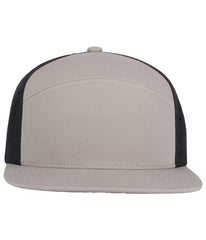 Pacific Headwear P788 Perforated 6-Panel Arch Cap - Mink Black Mink - Mink Black Mink / One Size Fits Most
