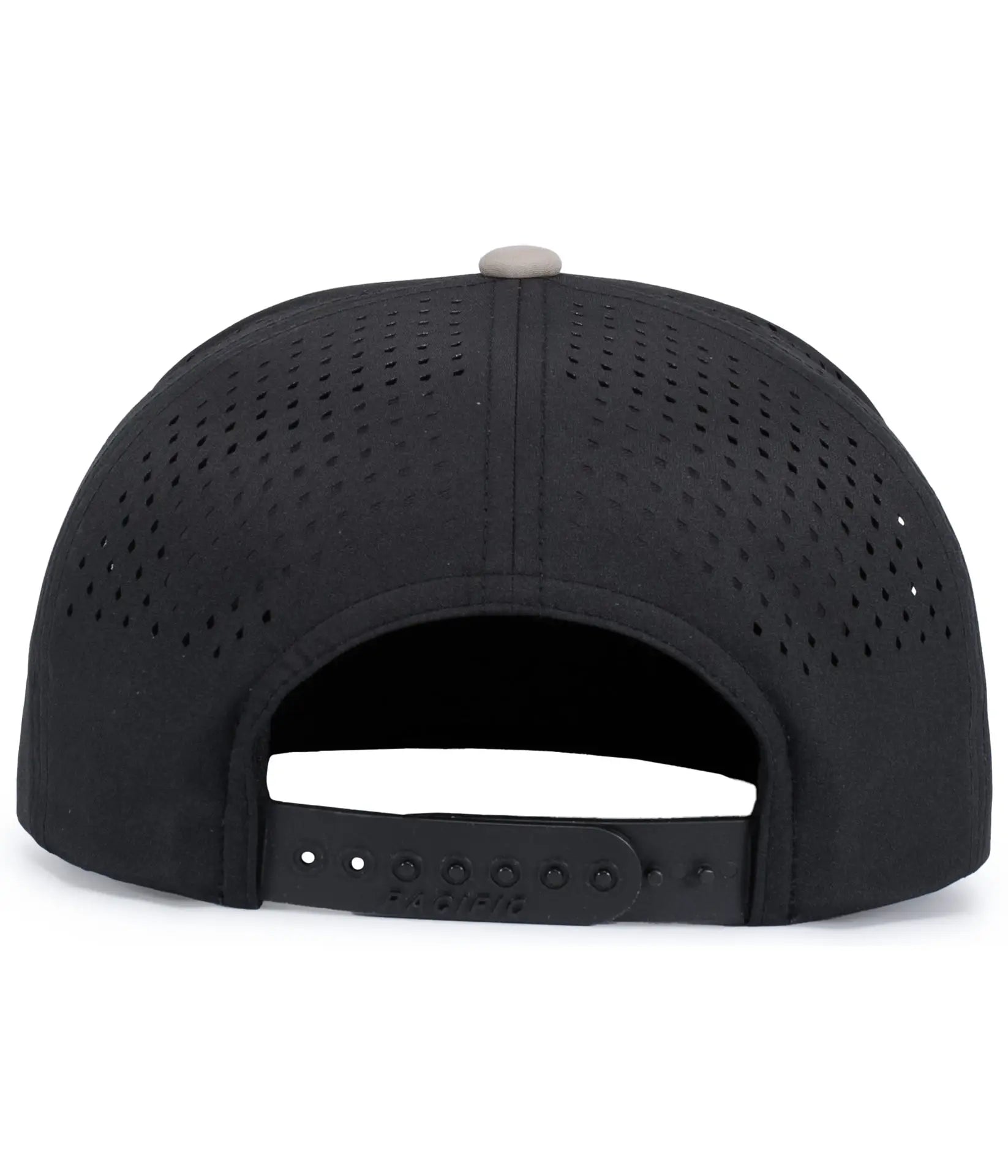 Pacific Headwear P788 Perforated 6-Panel Arch Cap - Mink Black Mink - Mink Black Mink / One Size Fits Most
