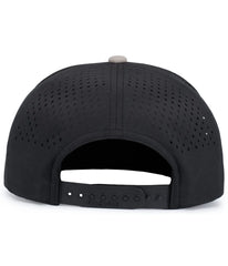 Pacific Headwear P788 Perforated 6-Panel Arch Cap - Mink Black Mink - Mink Black Mink / One Size Fits Most