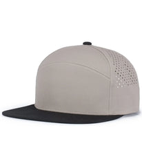 Pacific Headwear P788 Perforated 6-Panel Arch Cap - Mink Black - Mink Black / One Size Fits Most
