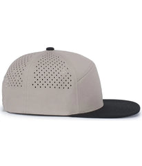 Pacific Headwear P788 Perforated 6-Panel Arch Cap - Mink Black - Mink Black / One Size Fits Most