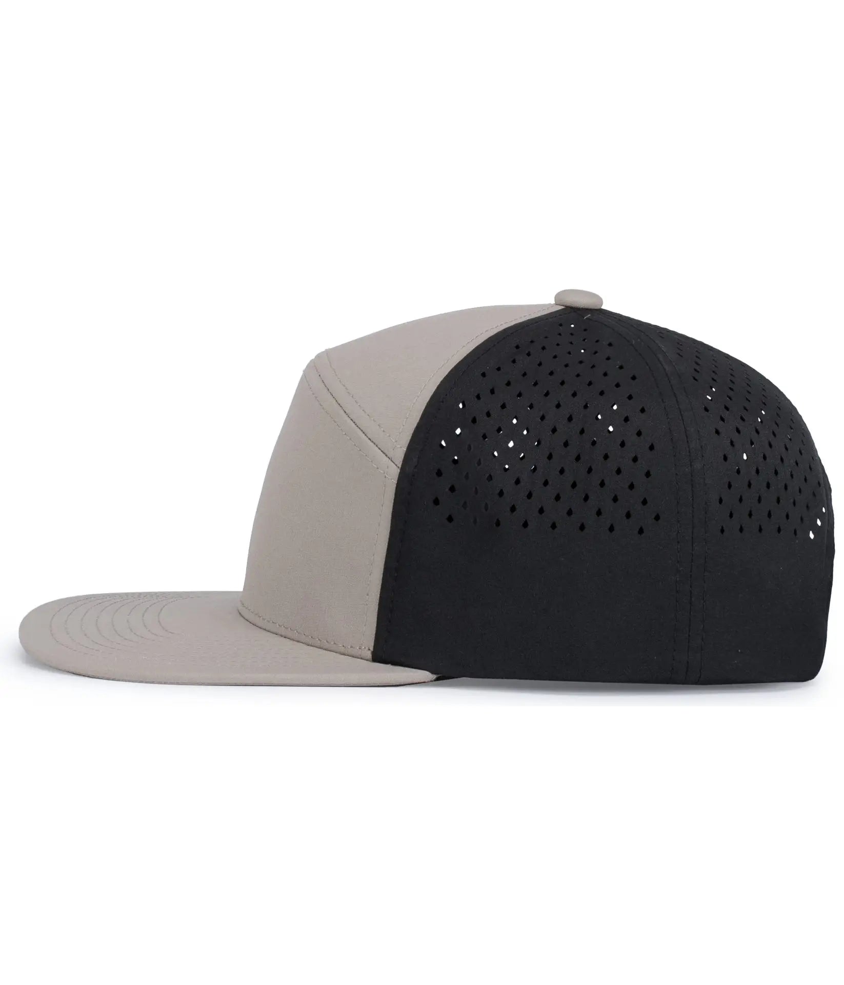 Pacific Headwear P788 Perforated 6-Panel Arch Cap - Mink Black Mink - Mink Black Mink / One Size Fits Most