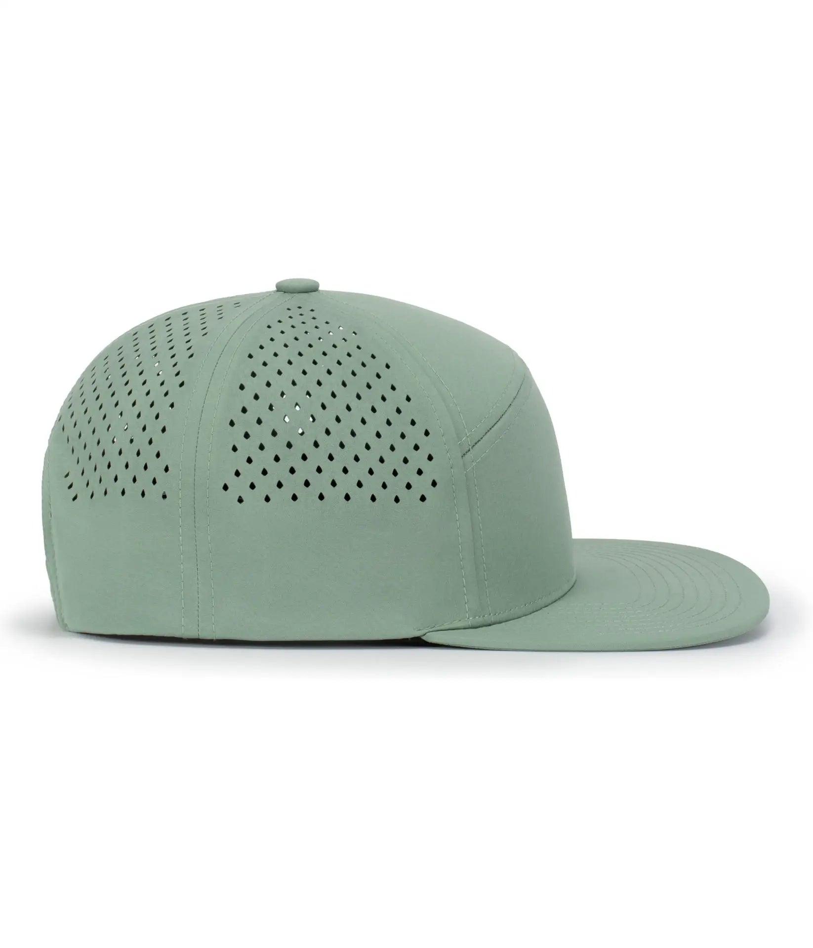 Pacific Headwear P788 Perforated 6-Panel Arch Cap - Sage - Sage / One Size Fits Most