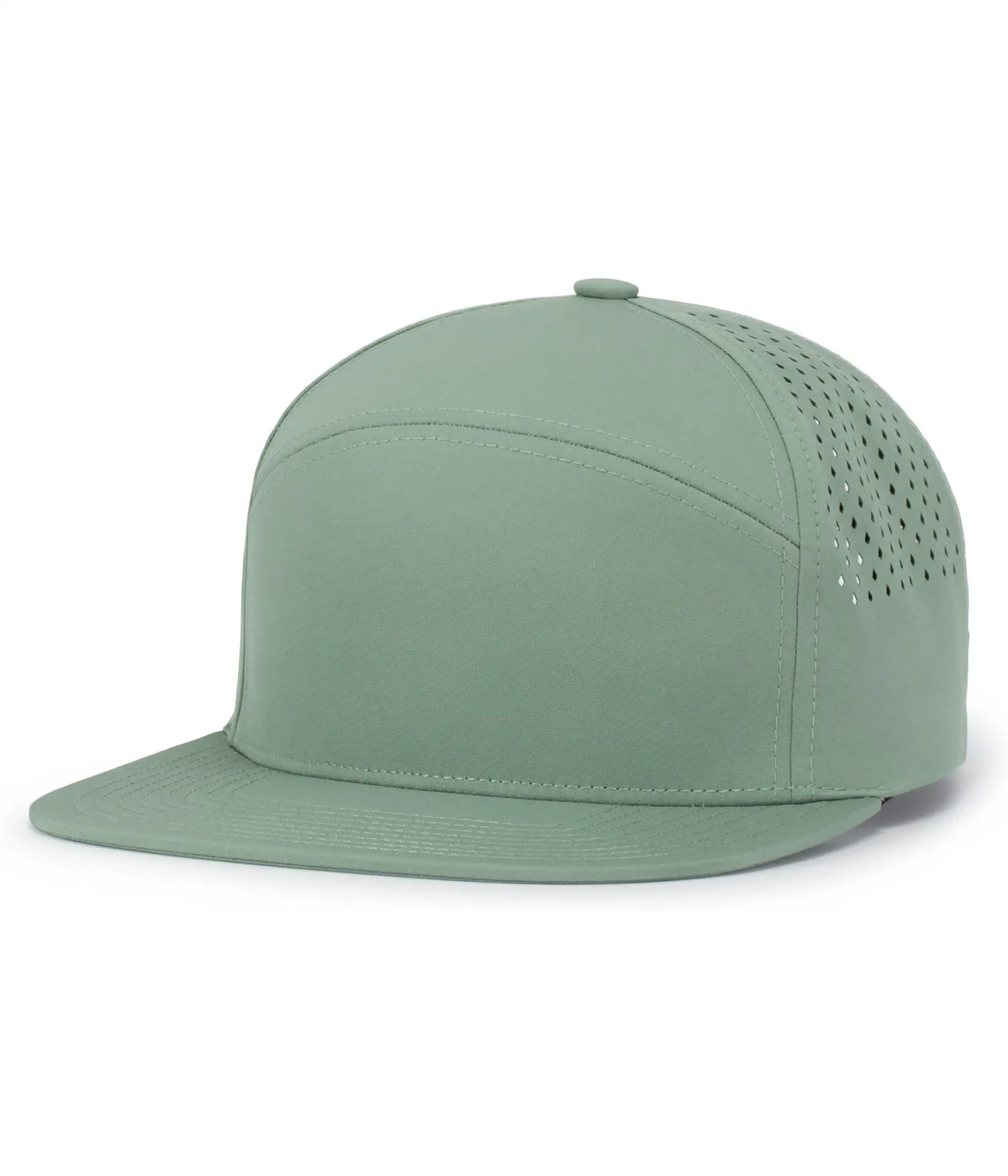 Pacific Headwear P788 Perforated 6-Panel Arch Cap - Sage - Sage / One Size Fits Most