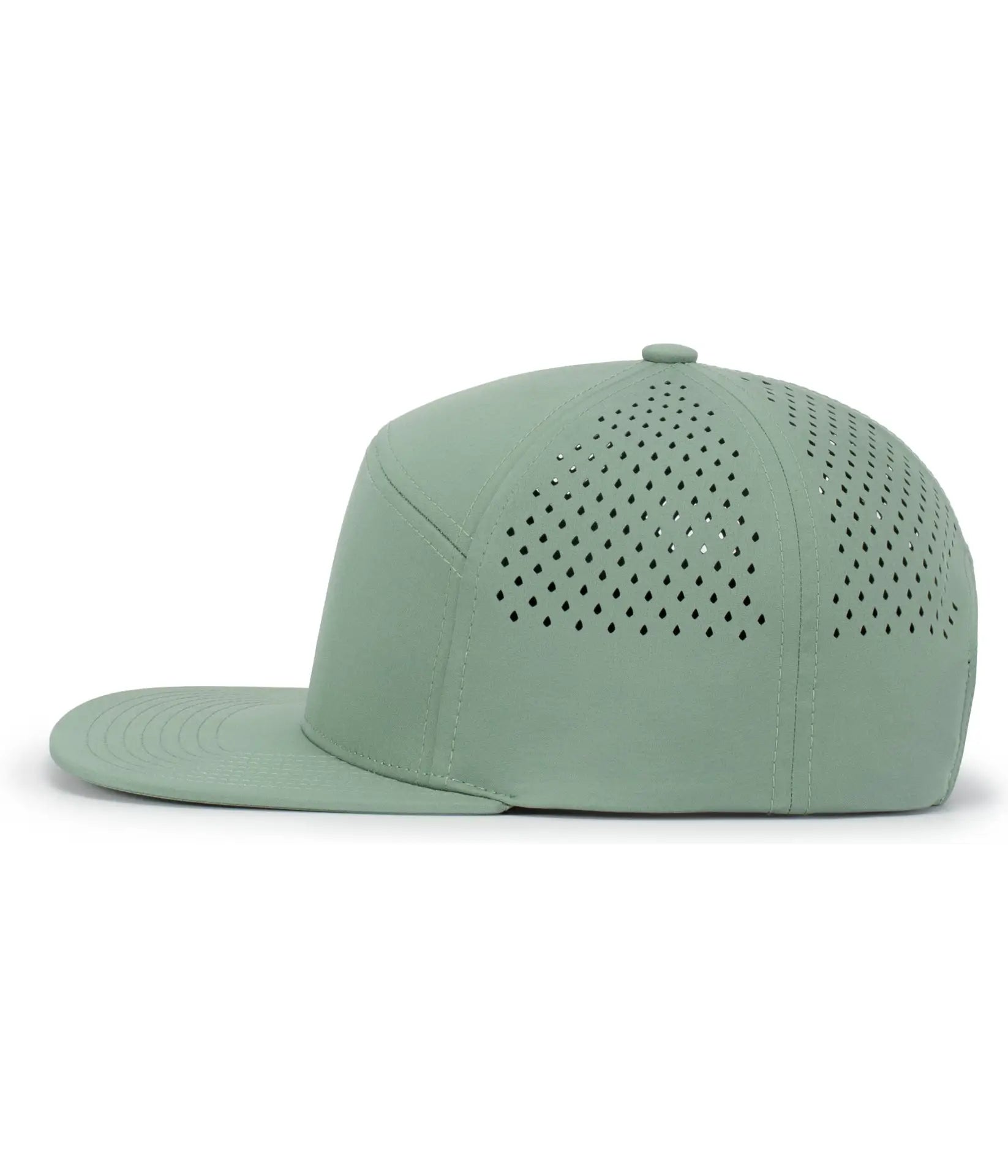 Pacific Headwear P788 Perforated 6-Panel Arch Cap - Sage - Sage / One Size Fits Most