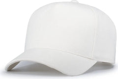 Pacific Headwear P814 Heritage 5-Panel Snapback Cap - Vintage White - Vintage White / One Size Fits Most