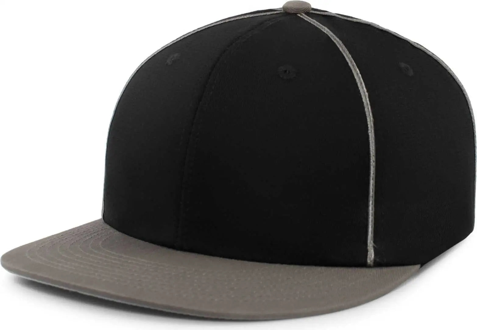 Pacific Headwear P820 Momentum Team Cap Black Graphite Black Dark Gray / 7’’ 7 7/8’’