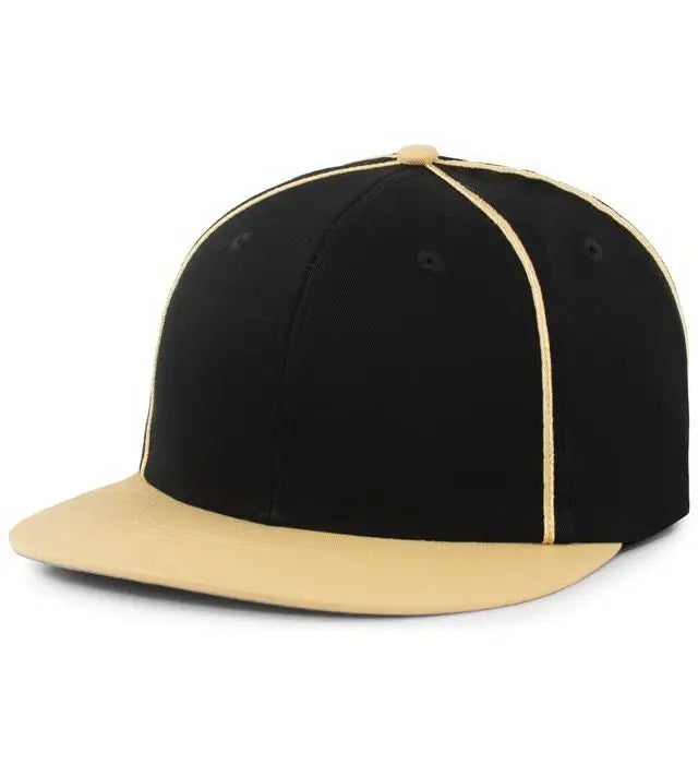 Pacific Headwear P820 Momentum Team Cap - Black Vegas Gold