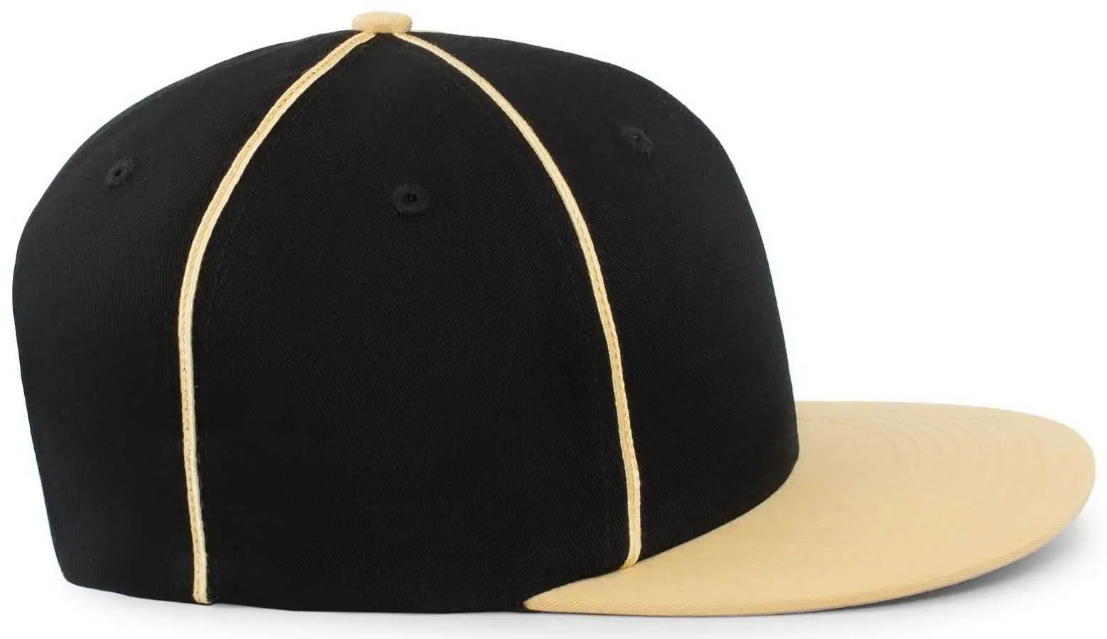 Pacific Headwear P820 Momentum Team Cap - Black Vegas Gold