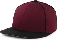 Pacific Headwear P820 Momentum Team Cap - Maroon Black - Maroon Black / 7’’ 7 7/8’’