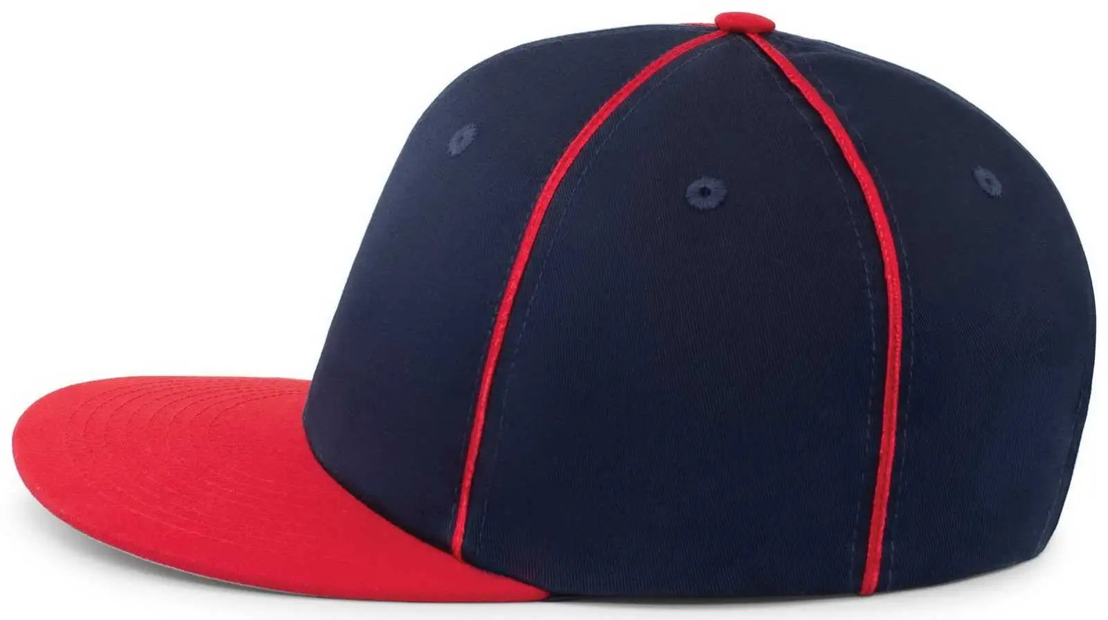 Pacific Headwear P820 Momentum Team Cap - Navy Red