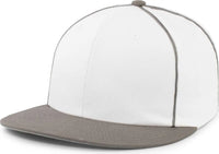 Pacific Headwear P820 Momentum Team Cap White Graphite White Dark Gray / 7’’ 7 7/8’’
