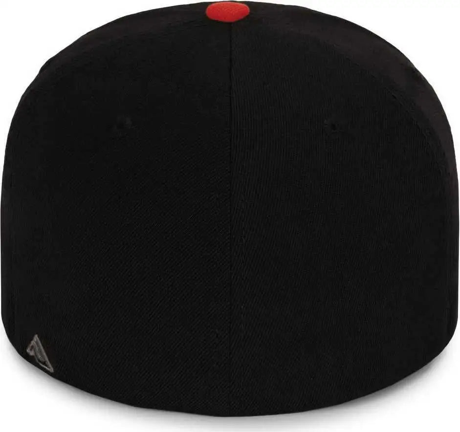 Pacific Headwear P821 Pro Wool Pacflex Cap - Black Red