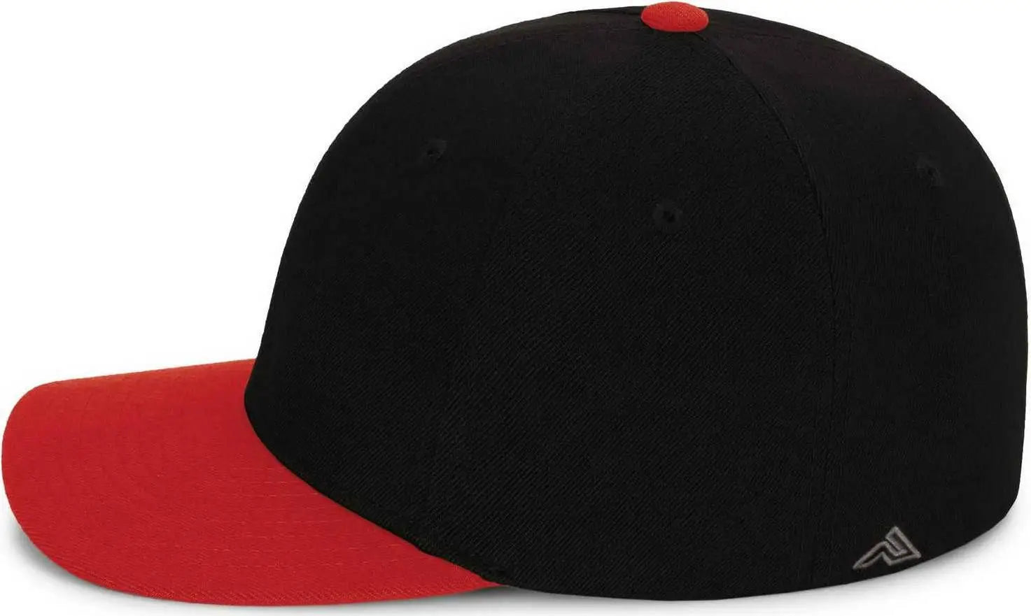 Pacific Headwear P821 Pro Wool Pacflex Cap - Black Red