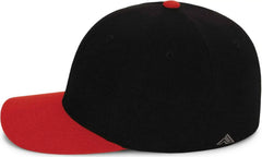 Pacific Headwear P821 Pro Wool Pacflex Cap Black Red