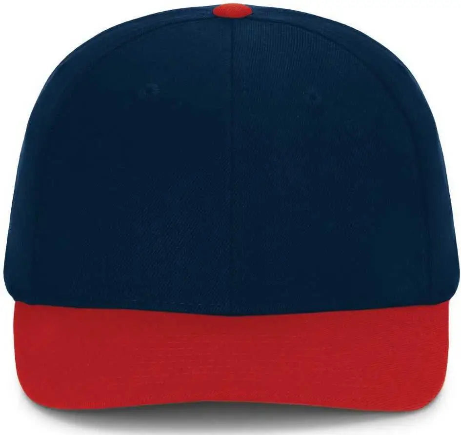Pacific Headwear P821 Pro Wool Pacflex Cap - Navy Red