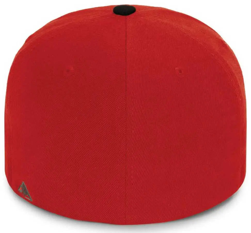 Pacific Headwear P821 Pro Wool Pacflex Cap - Red Black
