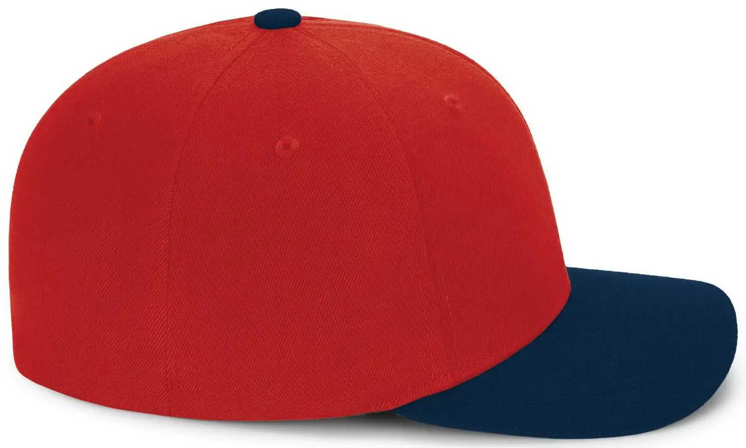 Pacific Headwear P821 Pro Wool Pacflex Cap - Red Navy