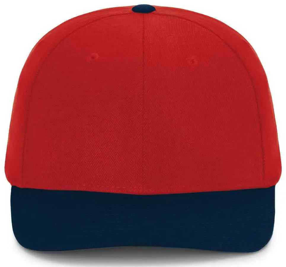 Pacific Headwear P821 Pro Wool Pacflex Cap - Red Navy