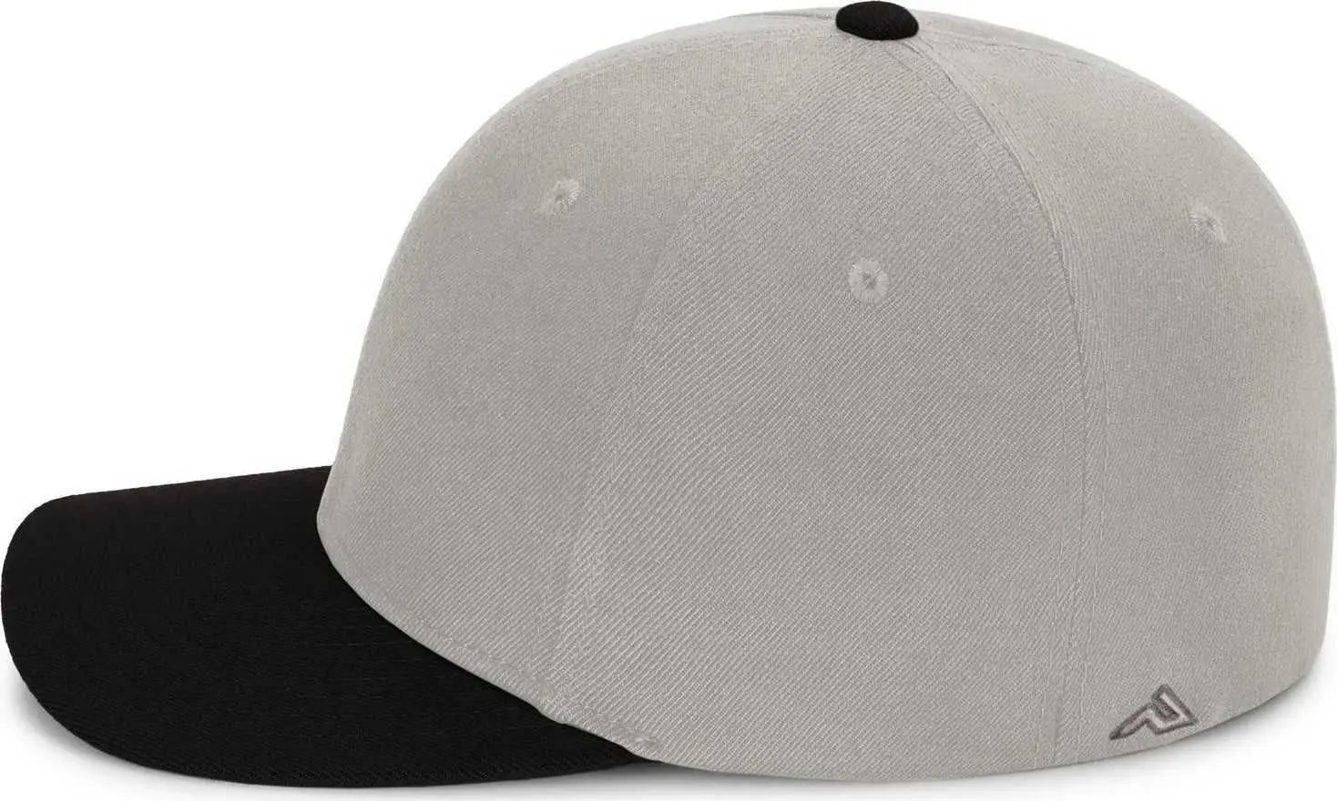 Pacific Headwear P821 Pro Wool Pacflex Cap - Silver Black