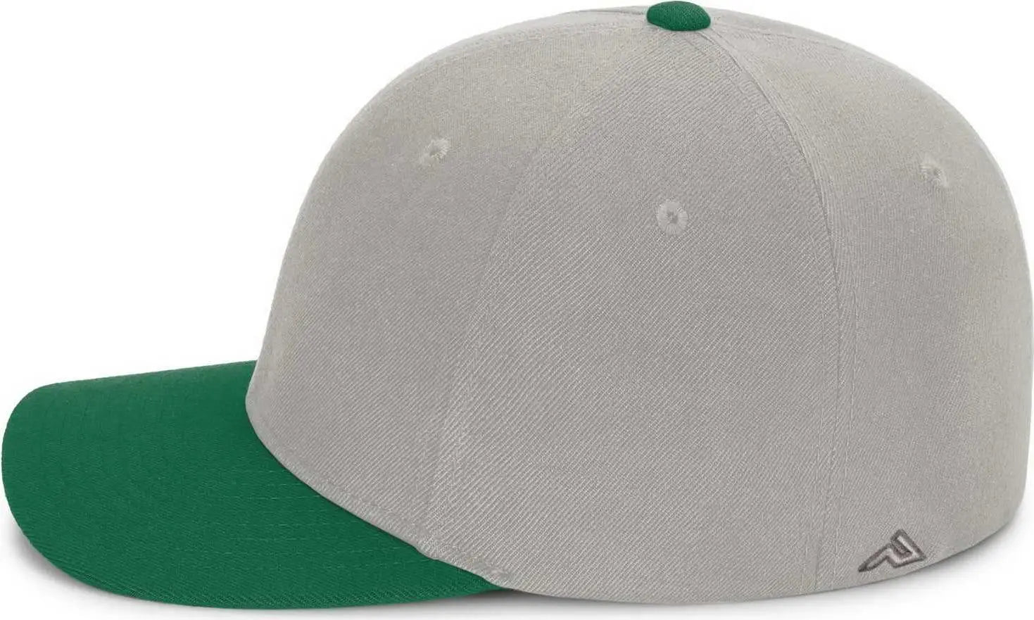 Pacific Headwear P821 Pro Wool Pacflex Cap - Silver Dark Green