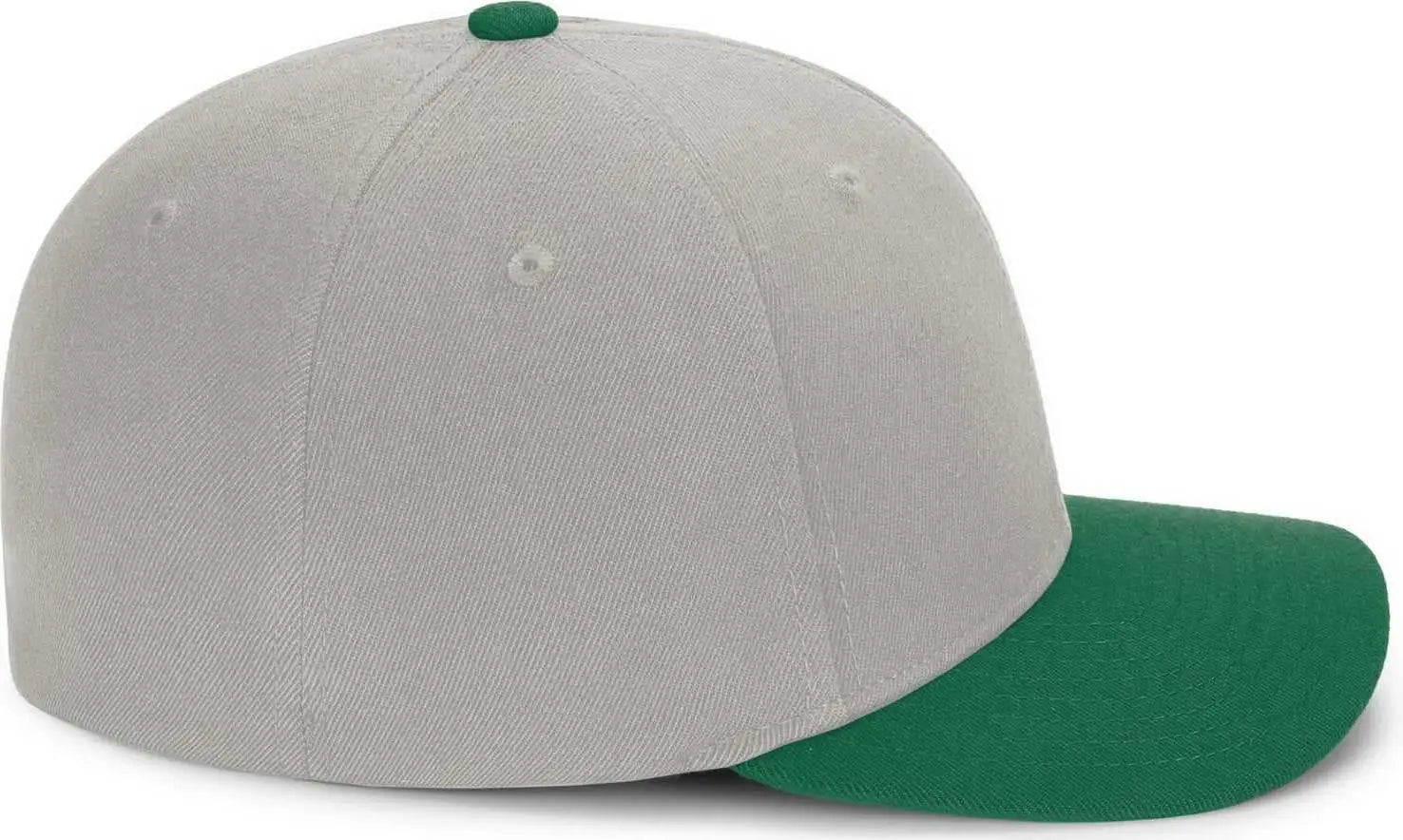 Pacific Headwear P821 Pro Wool Pacflex Cap - Silver Dark Green